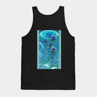 Blue Roses Tank Top